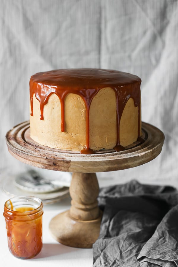 Image for Salted Caramel Chocolate Espresso Cake {gluten-free}