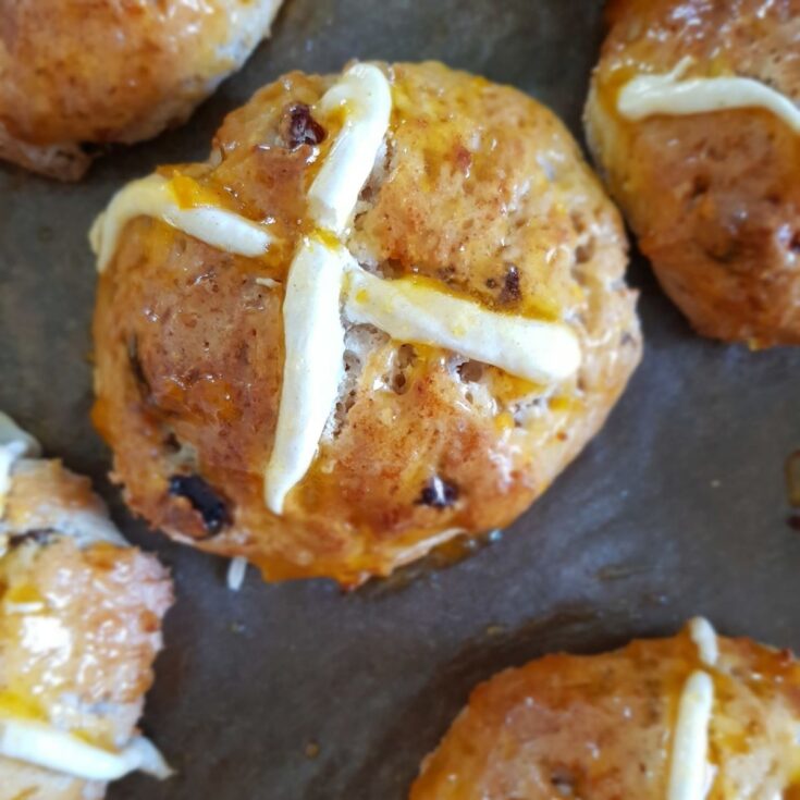 Easy Gluten free Hot cross buns