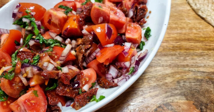 Tomato and Basil salad (gluten free)