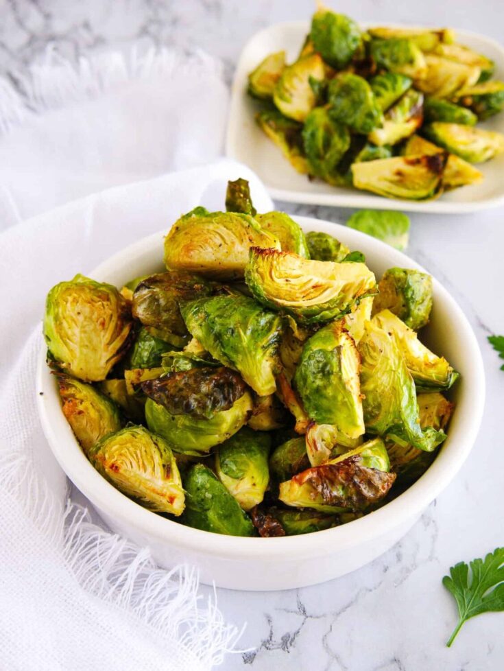 Image for Air Fryer Brussels Sprouts - CRISPY Brussels Sprouts Recipe